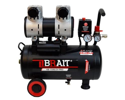 Компрессор поршневой безмасляный BRAIT KM-1500/24 PRO 20.01.026.043 в магазине Арсенал