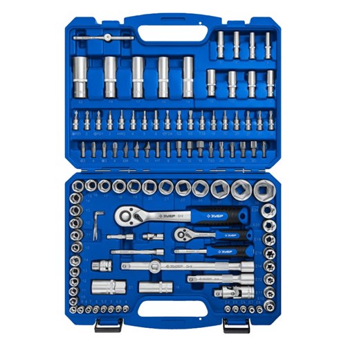 Набор инструмента универсальный ЗУБР А-110 (110 предм., 1/2″+1/4″) 27635-H110 - фото 13247