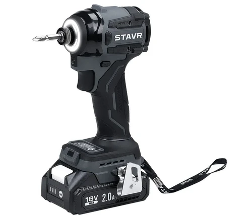 Винтоверт аккумуляторный ударный STAVR SID 18BL-200V-2K 9022300103 в магазине Арсенал