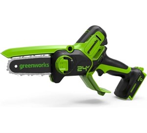 Мини-пила цепная аккумуляторная GreenWorks GD24CSMNX 24V (без АКБ и ЗУ) 2008707 - фото 7188