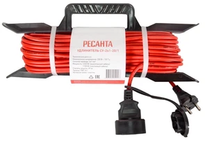 Удлинитель силовой на рамке Ресанта СУ-2х1-20/1 20 м 61/118/2 в магазине Арсенал