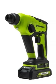 Перфоратор аккумуляторный Greenworks GD24SDS1K2 24V 3803107UA в магазине Арсенал