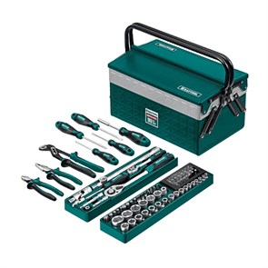 Набор инструмента универсальный KRAFTOOL GRAND-99 (99 предм., 1/2″+1/4″) 27978-H99