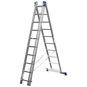 Лестница универсальная СИБИН 38833-10 (трехсекционная, 10 ступеней) 38833-10