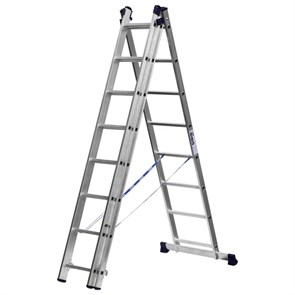 Лестница универсальная СИБИН 38833-08 (трехсекционная, 8 ступеней) 38833-08