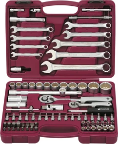 Набор инструмента универсальный THORVIK UTS0082/12 (82 предм., 1/4"+1/2"DR, 12-гранные торцевые головки) UTS0082/12 в магазине Арсенал