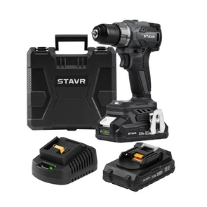 Аккумуляторная дрель-шуруповерт STAVR SDD 18BL-2К 9020100433 в магазине Арсенал