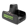 Зарядное устройство GreenWorks G82C2 82V на 2 слота 2939007 Зарядное устройство GreenWorks G82C2 82V на 2 слота 2939007