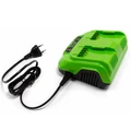 Быстрое зарядное устройство на 2 слота GreenWorks G40UC8 40V 2938807 в магазине Арсенал